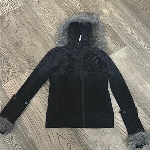 Lululemon Fur Hooded Hoodie.